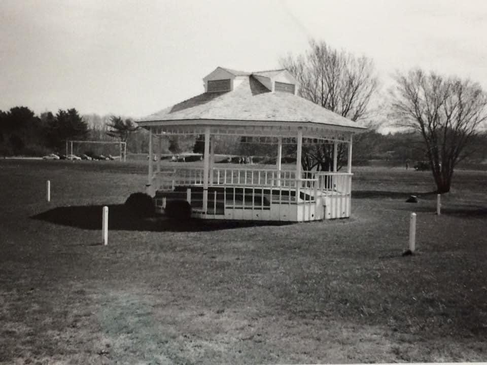 The newly consctructed band stand in 1983